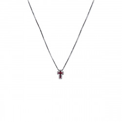 NECKLACE WITH RUBY CROSS