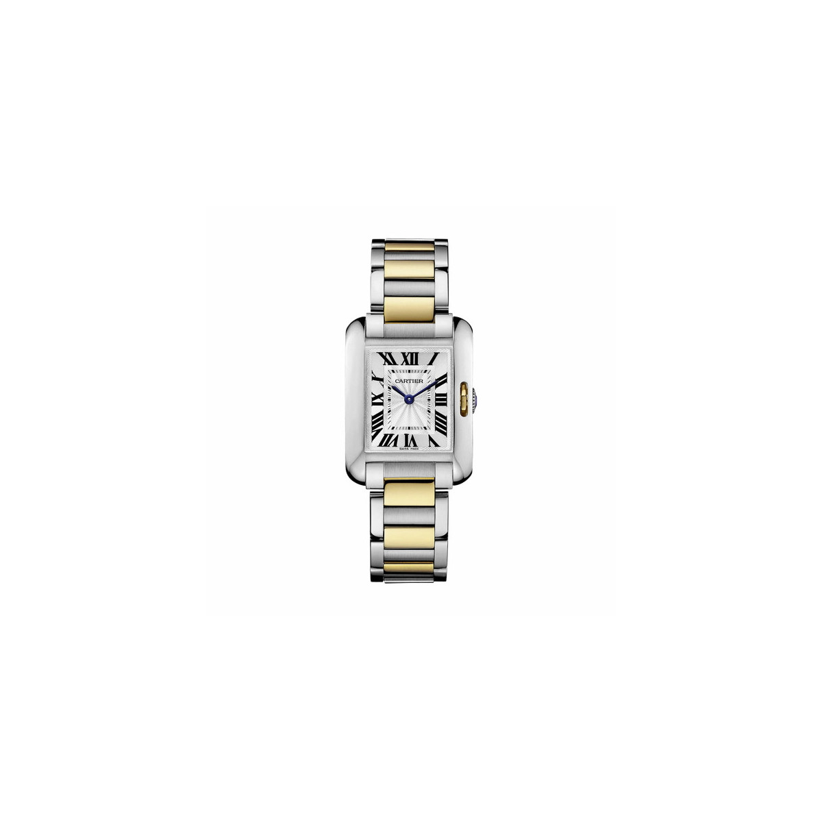 TANK ANGLAISE WATCH W5310046, SMALL MODEL, STEEL, YELLOW GOLD