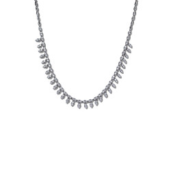 NECKLACE WITH SMALL OVAL DIAMONDS