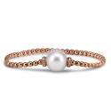 ELASTIC BRACELET WITH PEARL AND DIAMONDS