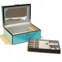 TURQUOISE LACQUERED JEWELRY BOX
