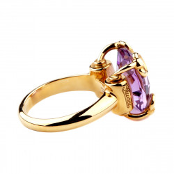 GUCCI HORSEBIT COCKTAIL RING WITH AMETHYST
