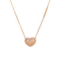 HEART NECKLACE WITH DIAMONDS