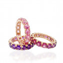GOLD AND PINK SAPPHIRE RING