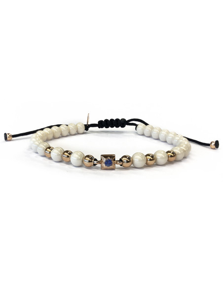 Pulsera de Hilo Macramé un Toque de Elegancia Celestial