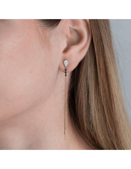 Long gold earrings / Captivating Elegance