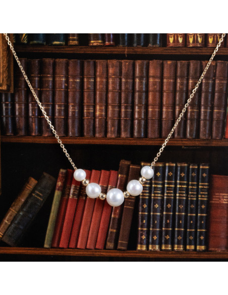 Pearls and gold, a touch of sophistication to your style.