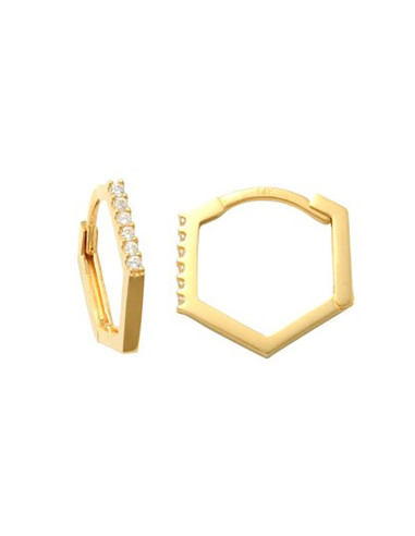 Hexagonal Earrings: A Touch of Radiant Geometry