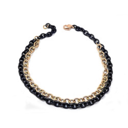 STEEL AND GOLD DOUBLE BRACELET