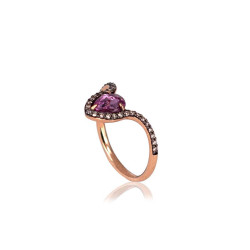 ROSE GOLD & SAPPHIRE RING