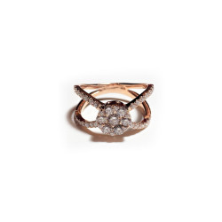 ROSE GOLD AND DIAMOND RING