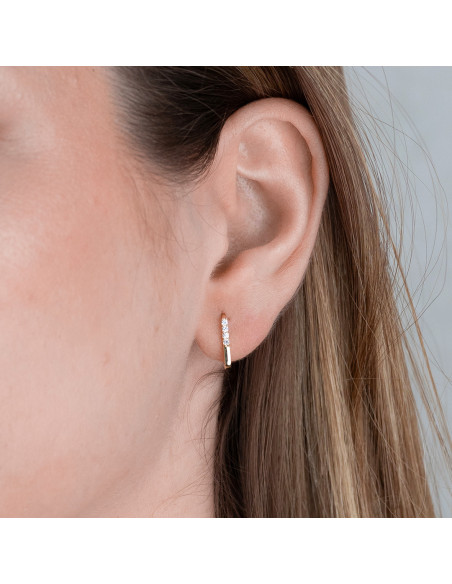 Rectangular Earrings: Geometrical sophistication in every sparkle