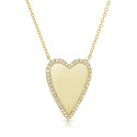 HEART WITH DIAMONDS NECKLACE