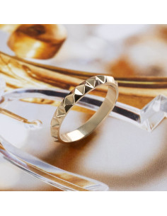 Anillo de Tachuelas Oro Rosa: Elegancia Atemporal para tu Día a Día