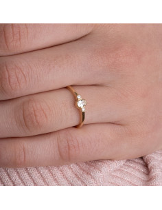Yellow Gold Zirconia Ring: Shine and Elegance for your Everyday Life 2