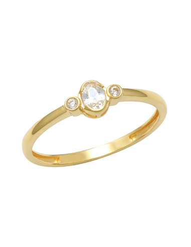 Anillo Circonita Oro Amarillo: Brillo y Elegancia para tu Día a Día
