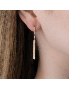 Pendientes Neith de oro con diamantes