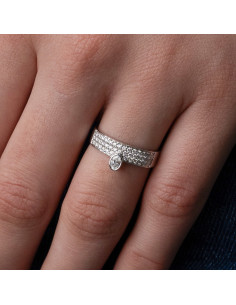 Anillo "Glamira" de Oro con Diamantes: Elegancia Radiante