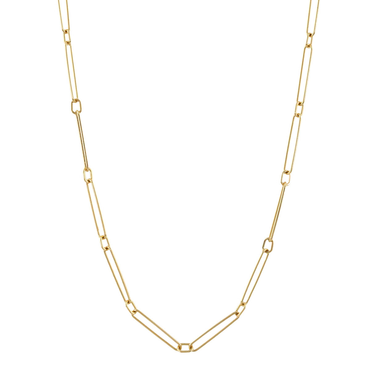 ELONGATED GOLD LINK CHAIN