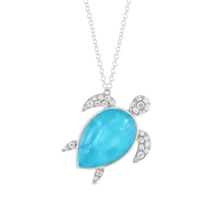 TURQUOISE TURTLE NECKLACE