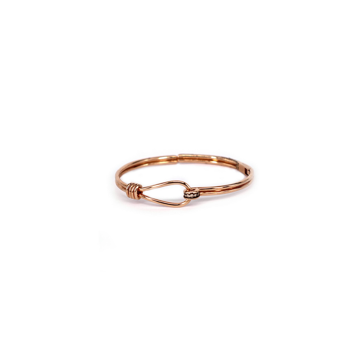 ROSE GOLD BRACELET WITH BROWN DIAMONDS
