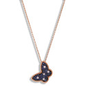 SAPPHIRE BUTTERFLY PENDANT WITH DIAMONDS