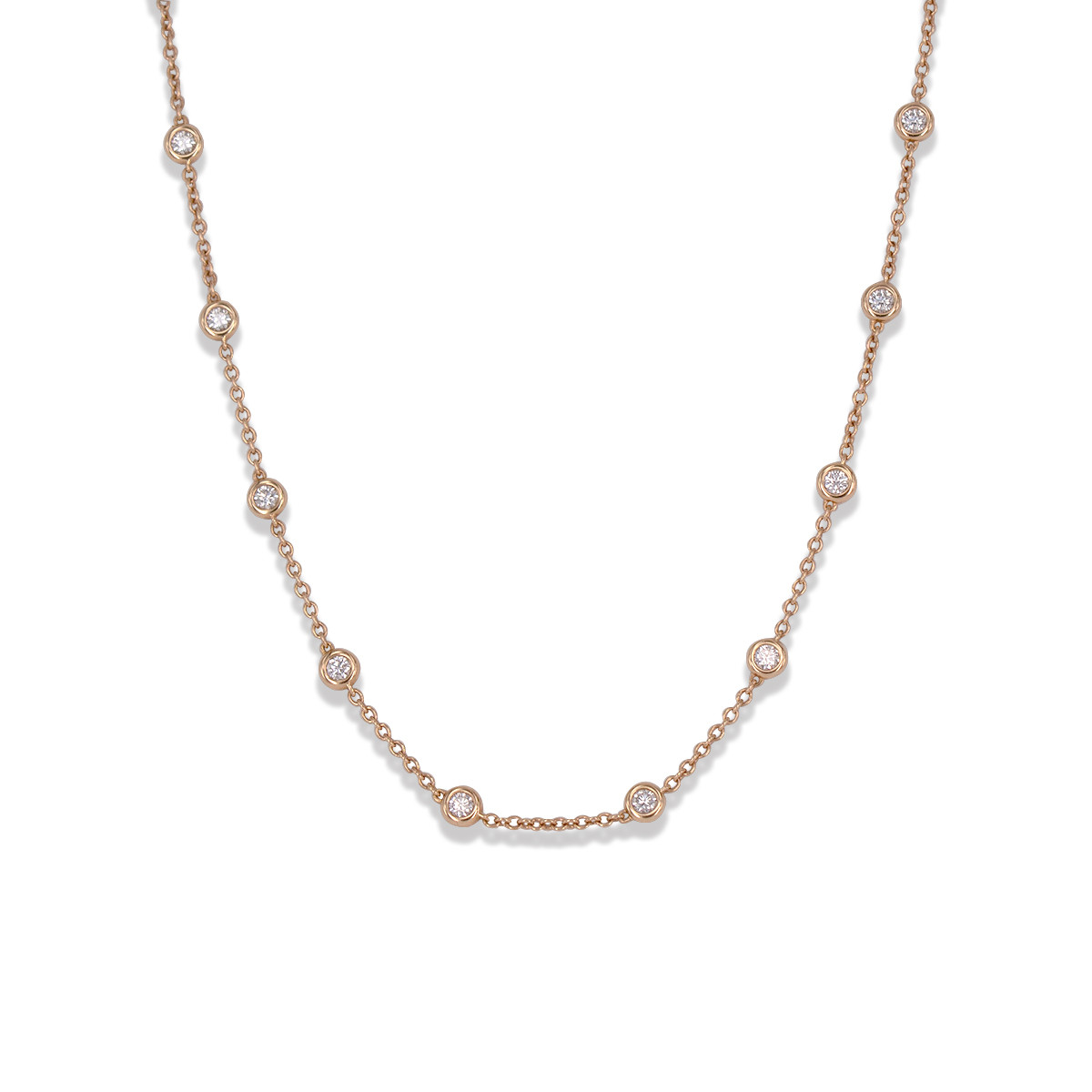 CHAIN NECKLACE WITH DIAMONDS