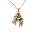 FROG PENDANT WITH STONES