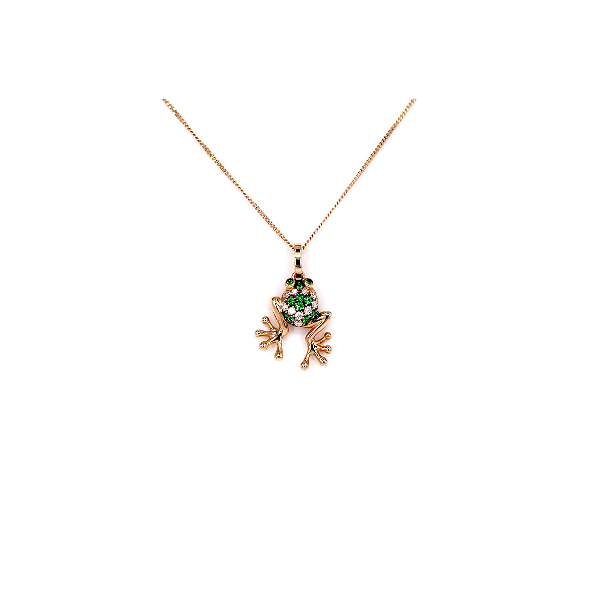 FROG PENDANT WITH STONES