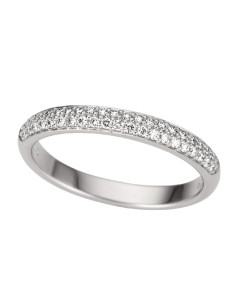 Half wedding ring in gold with diamonds: Shine and elegance for your 2