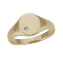 YELLOW GOLD RING WITH DIAMOND