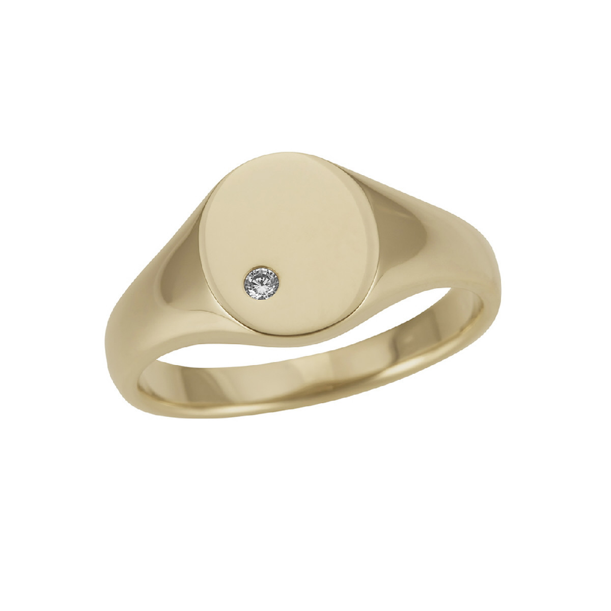 YELLOW GOLD RING WITH DIAMOND