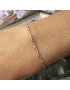 Pulsera Rivière Diamantes Brown: Elegancia Atemporal | PR Joyeros