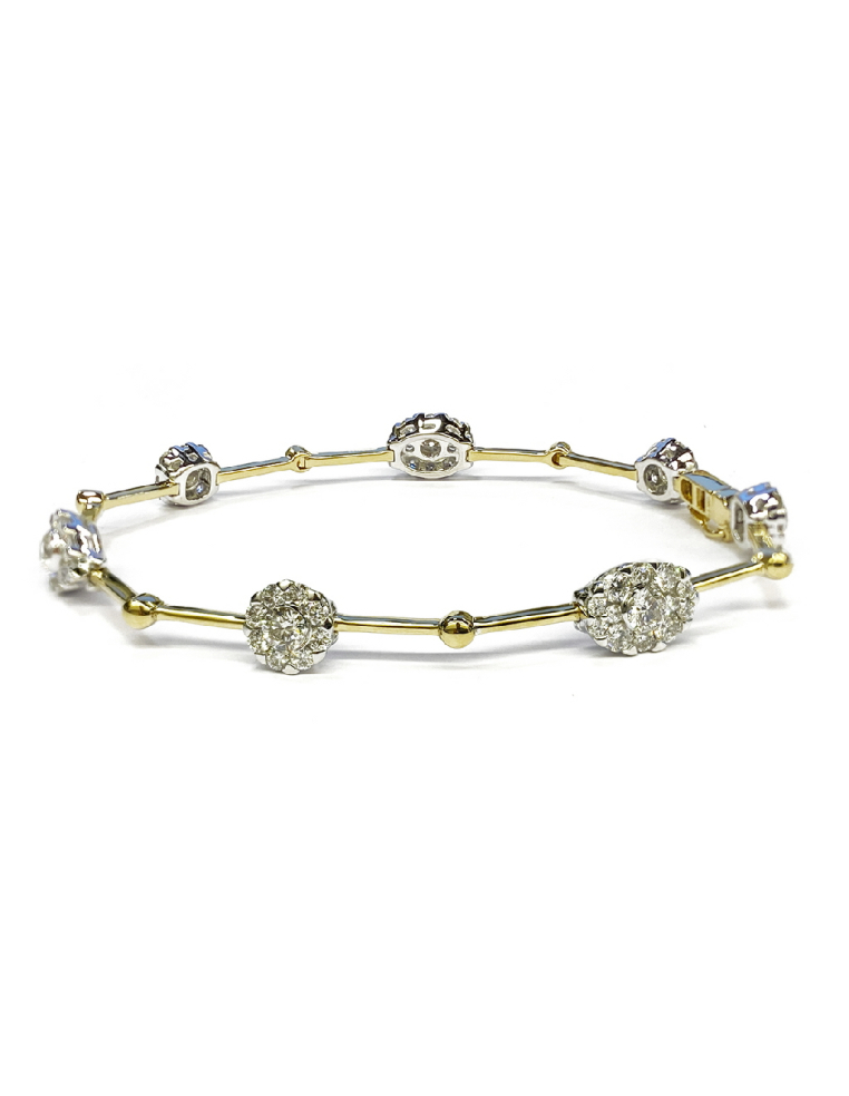 Bicolour Diamond Bracelet: Elegance and Audacity : PR Jewellers