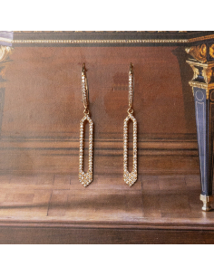 Pendientes de Oro Rosa con Diamantes. Joyería de Lujo