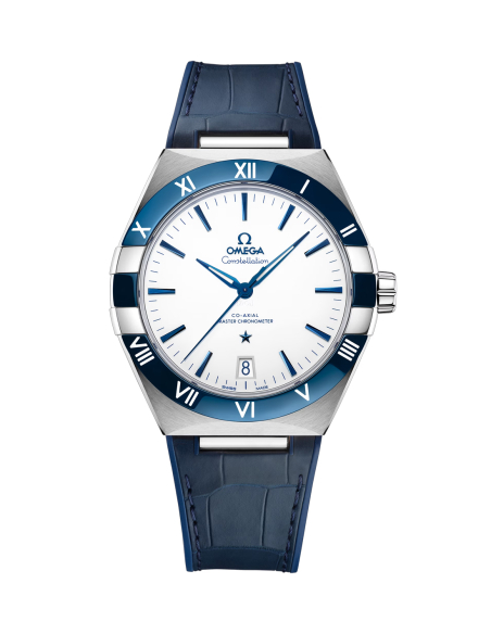 Omega Constellation: Reloj de Acero con Bisel de Cerámica Azul