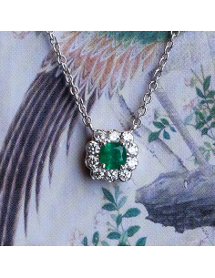 Emerald Necklace Diamonds 18kt Gold | Luxury & Elegance | PR Joyeros