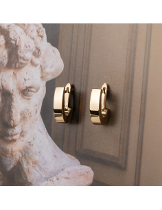 Criolla Oro Amarillo Alargada | Diseño Minimalista | Joyería de Lujo