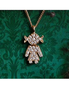 Girl's Necklace Diamonds 18kt Rose Gold | Exclusive Gift