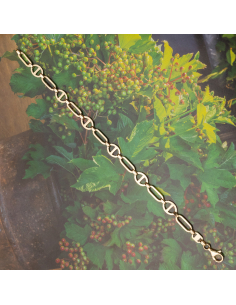 Yellow Gold Oval Marine Links Bracelet | Nautical Elegance 2