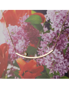 Yellow Gold Necklace with Diamonds | Timeless Elegance