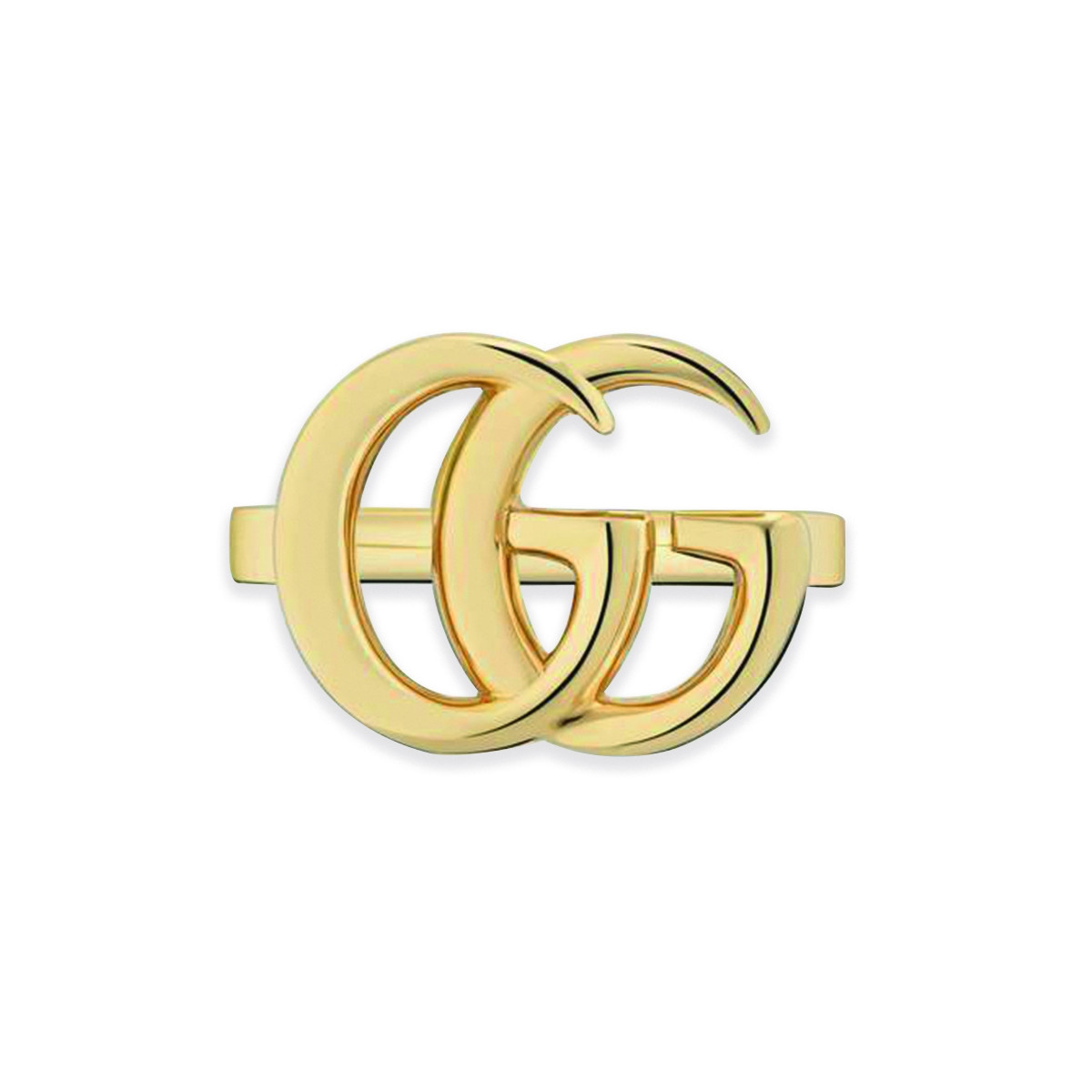 GUCCI GG RUNNING YELLOW GOLD RING 525686 J8500 8000 15