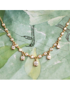 Collar de Oro Amarillo con Diamantes – Brillo y Elegancia Exclusiva