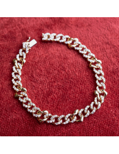 Bracelet in 18Kt rose gold with diamonds: luxury and sophistication 2