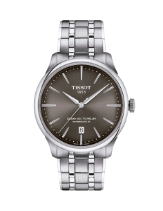 Tissot Chemin des Tourelles: Elegancia atemporal en gris.