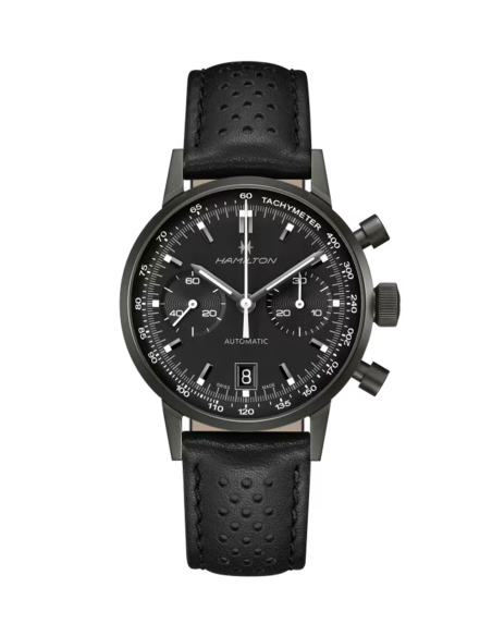 Hamilton Intra-Matic Black: Sophisticated Racing Heritage | PR Joyeros