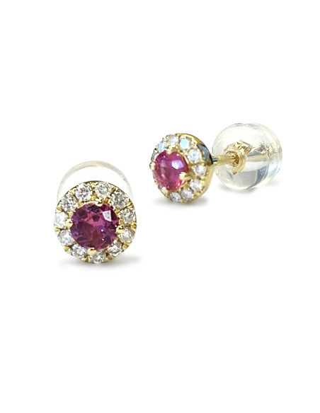 Ruby and diamond earrings: Fire and elegance for your style