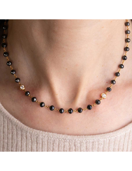 Bicolour Rose Gold Diamonds Necklace | Exclusive Jewellery PR