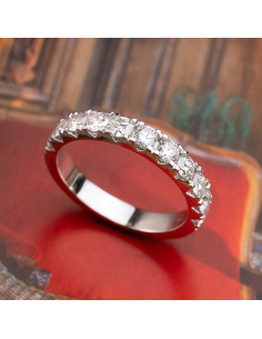 White Gold Wedding Ring with Brilliant Diamonds | PR Jewelers