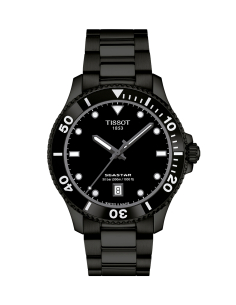 Tissot Seastar 40mm Negro Cuarzo Suizo | PR Joyeros
